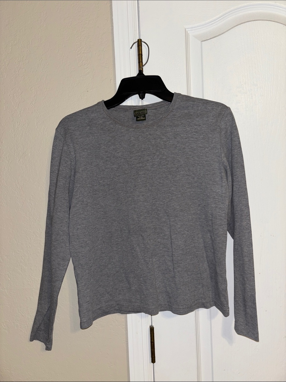 L.L. Bean Women's Heather Gray Crew Neck Sweater